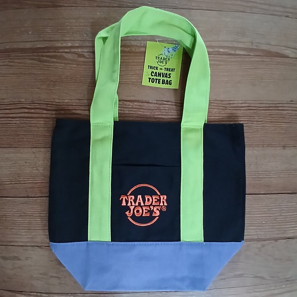 NWT Trader Joe's Halloween Limited Edition Canvas Mini Tote